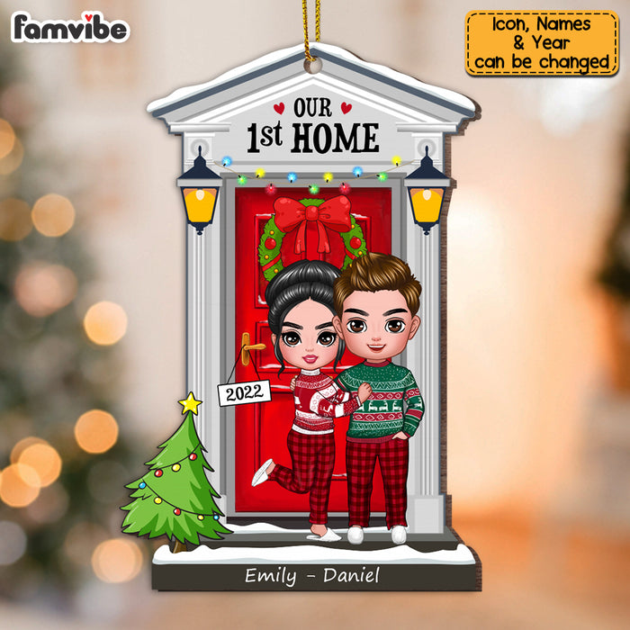Personalized Couple First Home Christmas Ornament SB284 85O53 1
