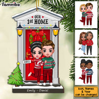 Personalized Couple First Home Christmas Ornament SB284 85O53 thumb 1