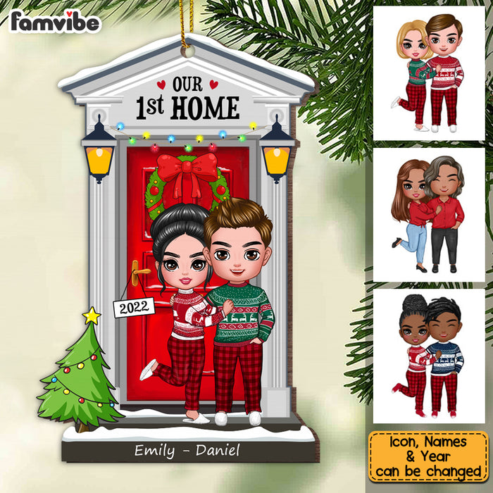Personalized Couple First Home Christmas Ornament SB284 85O53 1