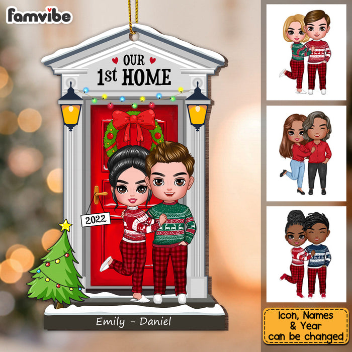 Personalized Couple First Home Christmas Ornament SB284 85O53 1