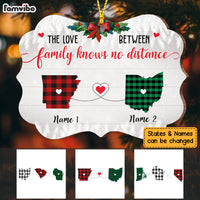 Personalized The Love Between Family Knows No Distance Benelux Ornament NB181 73O36 thumb 1