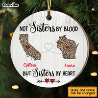 Personalized Sisters By Heart Long Distance Ornament SB2214 30O47 thumb 1