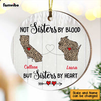 Personalized Sisters By Heart Long Distance Ornament SB2214 30O47 thumb 1
