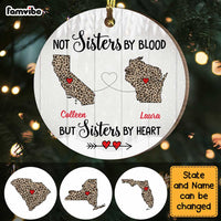 Personalized Sisters By Heart Long Distance Ornament SB2214 30O47 thumb 1