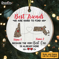 Personalized Best Friends Long Distance Ornament SB2215 30O47 thumb 1