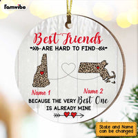 Personalized Best Friends Long Distance Ornament SB2215 30O47 thumb 1