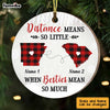 Personalized Besties Mean Long Distance  Ornament SB2425 30O47 1