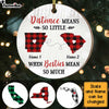 Personalized Besties Mean Long Distance  Ornament SB2425 30O47 1