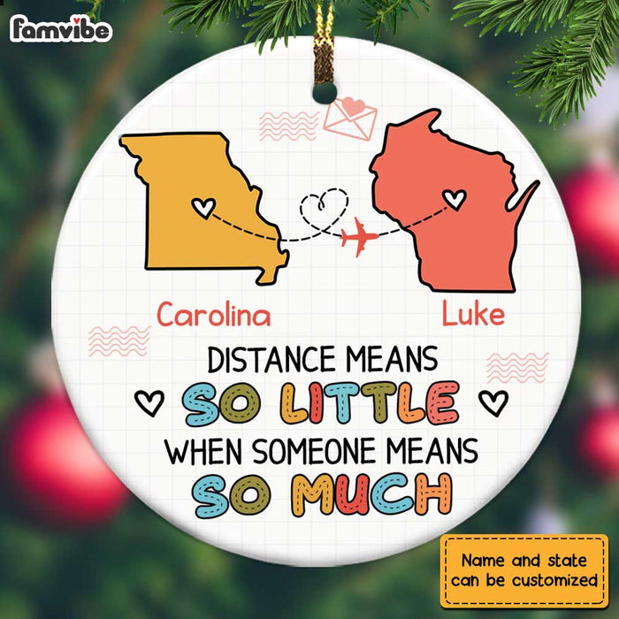 Personalized Long Distance Circle Ornament SB281 30O28 1