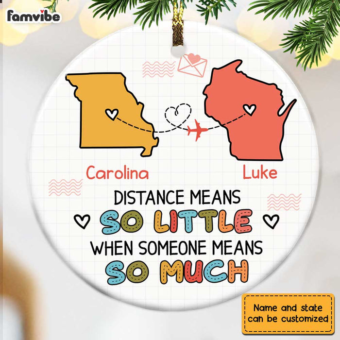 Personalized Long Distance Circle Ornament SB281 30O28 1