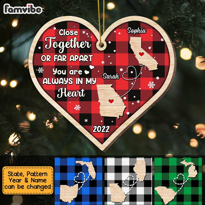 Personalized Long Distance You Are Always In My Heart Ornament SB282 32O47 1