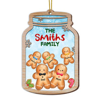 Personalized Christmas Gingerbread Cookie Jar Family Ornament SB281 23O53 thumb 1