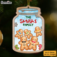 Personalized Christmas Gingerbread Cookie Jar Family Ornament SB281 23O53 thumb 1