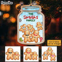 Personalized Christmas Gingerbread Cookie Jar Family Ornament SB281 23O53 thumb 1