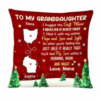 Personalized Long Distance To Granddaughter Pillow SB292 30O47 thumb 1