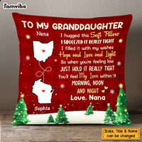 Personalized Long Distance To Granddaughter Pillow SB292 30O47 thumb 1