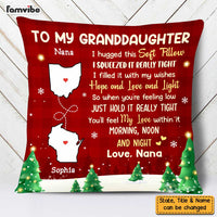 Personalized Long Distance To Granddaughter Pillow SB292 30O47 thumb 1