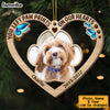 Personalized Dog Memo Left Pawprint In My Heart Ornament SB294 30O53 1