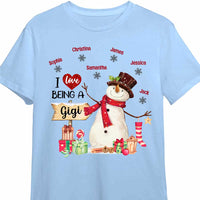 Personalized I Love Being A Grandma Snowman Shirt - Hoodie - Sweatshirt SB301 23O47 thumb 1