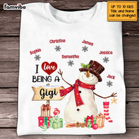 Personalized I Love Being A Grandma Snowman Shirt - Hoodie - Sweatshirt SB301 23O47 thumb 1