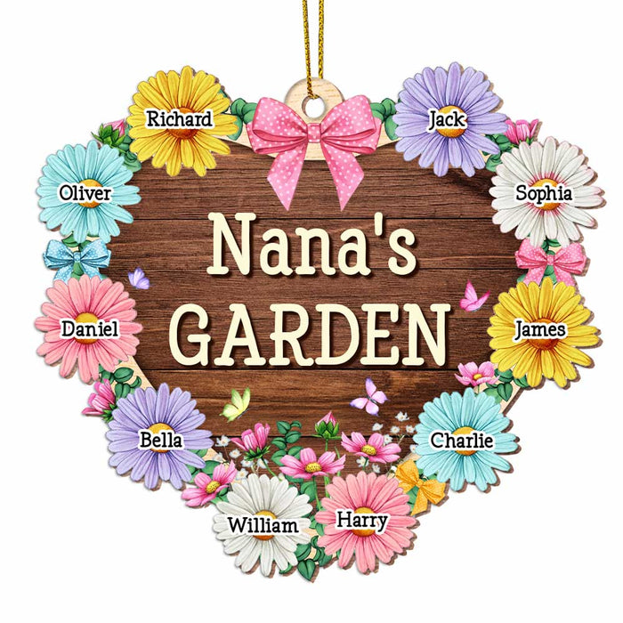 Personalized Grandma's Garden Flower Ornament SB291 23O47 1