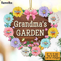 Personalized Grandma's Garden Flower Ornament SB291 23O47 thumb 1