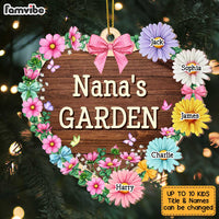 Personalized Grandma's Garden Flower Ornament SB291 23O47 thumb 1