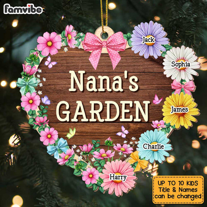 Personalized Grandma's Garden Flower Ornament SB291 23O47 1