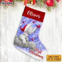Personalized Elephant Baby First Christmas Stocking SB294 23O53 thumb 1