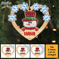 Personalized Grandma Snowman Christmas Ornament SB301 85O34 thumb 1