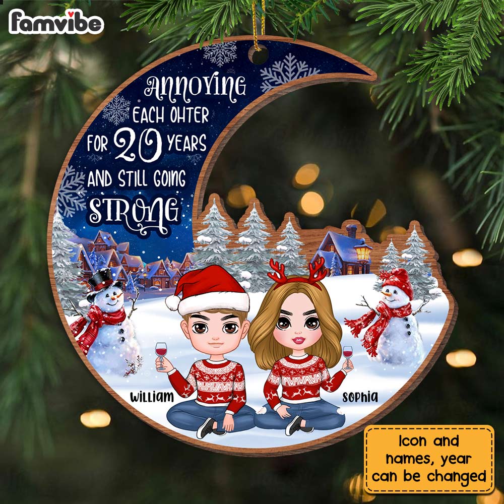 Personalized Annoying Each Other And Still Going Strong Couple Ornament SB302 32O28 Primary Mockup