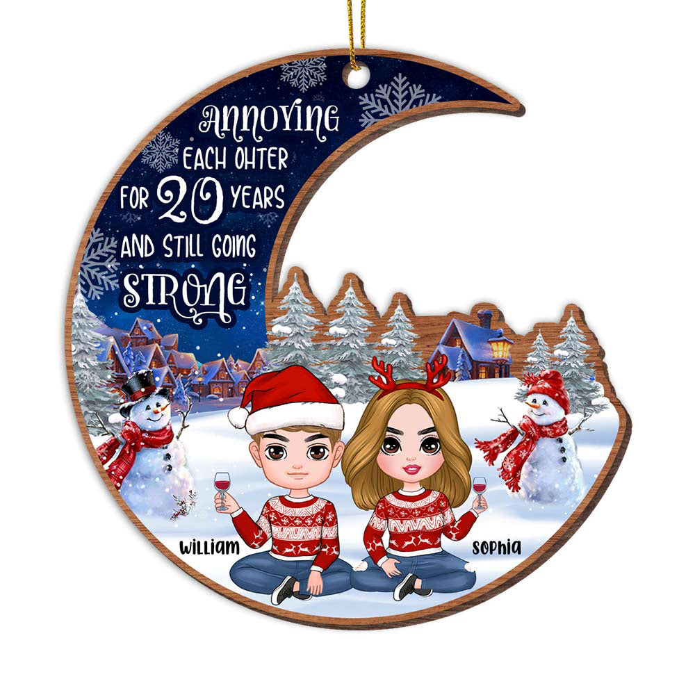 Personalized Annoying Each Other And Still Going Strong Couple Ornament SB302 32O28 Primary Mockup