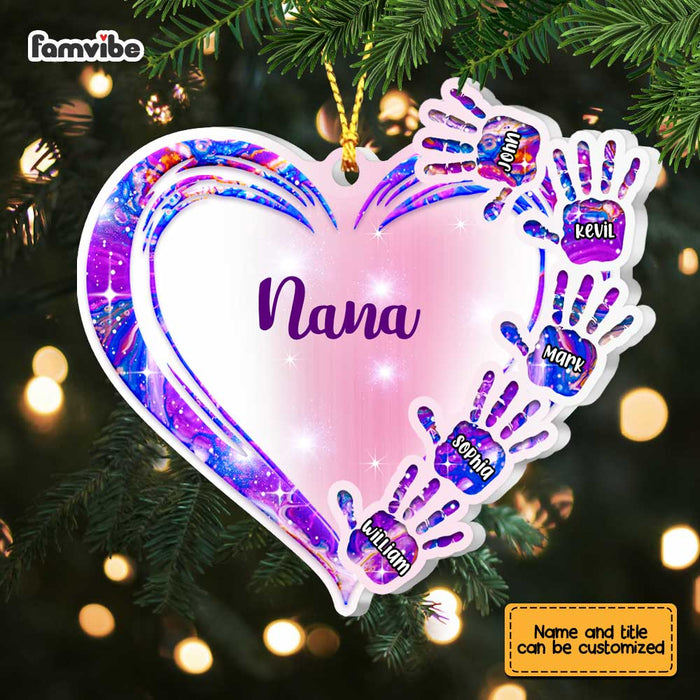 Personalized Grandma Heart Handprint Ornament SB301 32O67 1