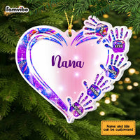 Personalized Grandma Heart Handprint Ornament SB301 32O67 thumb 1