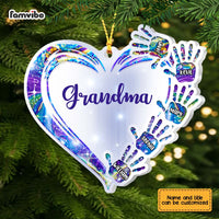 Personalized Grandma Heart Handprint Ornament SB301 32O67 thumb 1
