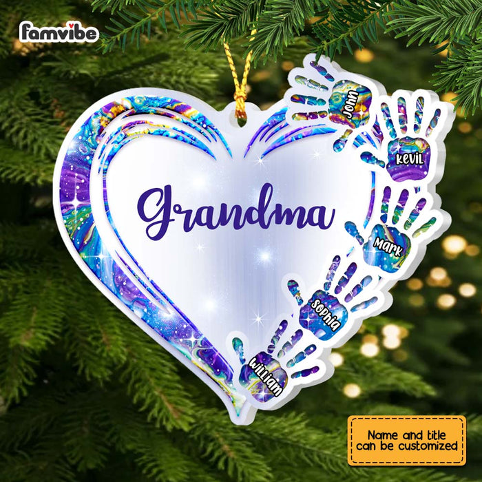 Personalized Grandma Heart Handprint Ornament SB301 32O67 1