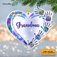Personalized Grandma Heart Handprint Ornament SB301 32O67 thumb 1