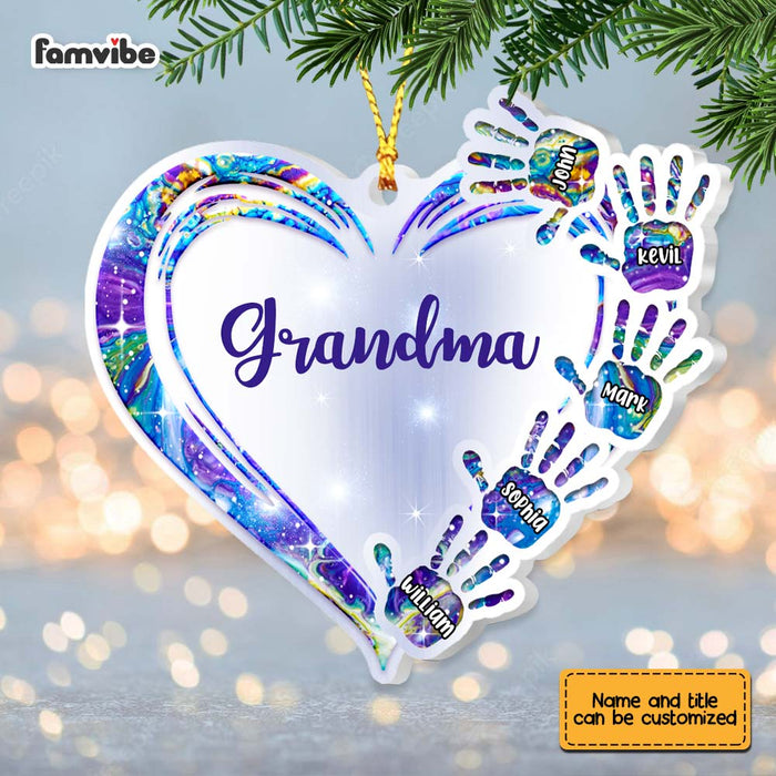 Personalized Grandma Heart Handprint Ornament SB301 32O67 1