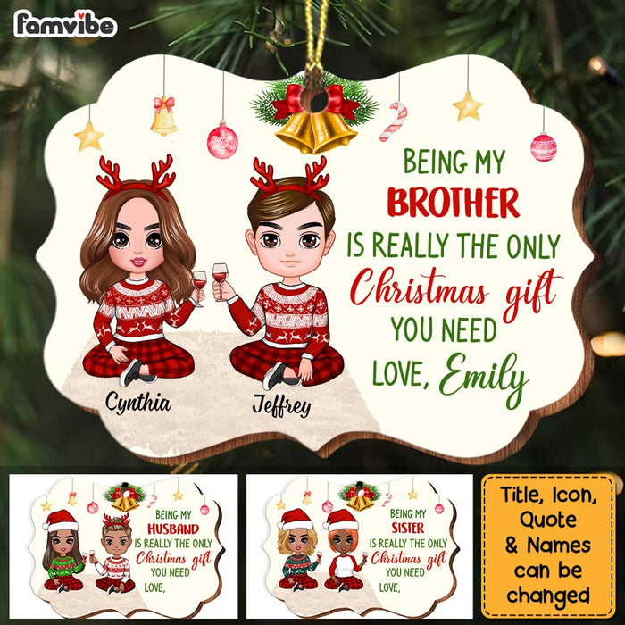 Personalized Funny Christmas Family Benelux Ornament SB301 58O34 1