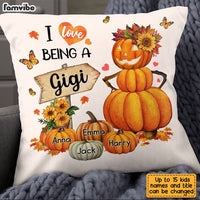 Personalized Pumpkin Grandma Fall Pillow SB302 23O28 thumb 1