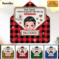 Personalized Christmas Grandson Letter To Santa Ornament SB303 23O47 thumb 1