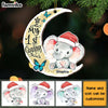 Personalized Elephant Baby First Christmas Ornament OB13 32O28 1