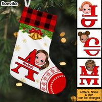 Personalized Split Letters Daughter Son Christmas Stocking OB14 85O34 thumb 1