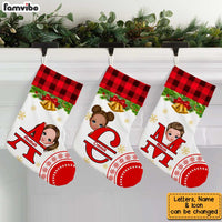Personalized Split Letters Daughter Son Christmas Stocking OB14 85O34 thumb 1
