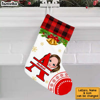Personalized Split Letters Daughter Son Christmas Stocking OB14 85O34 thumb 1