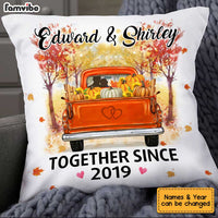 Personalized Couple Fall Together Since Pillow OB11 32O34 thumb 1