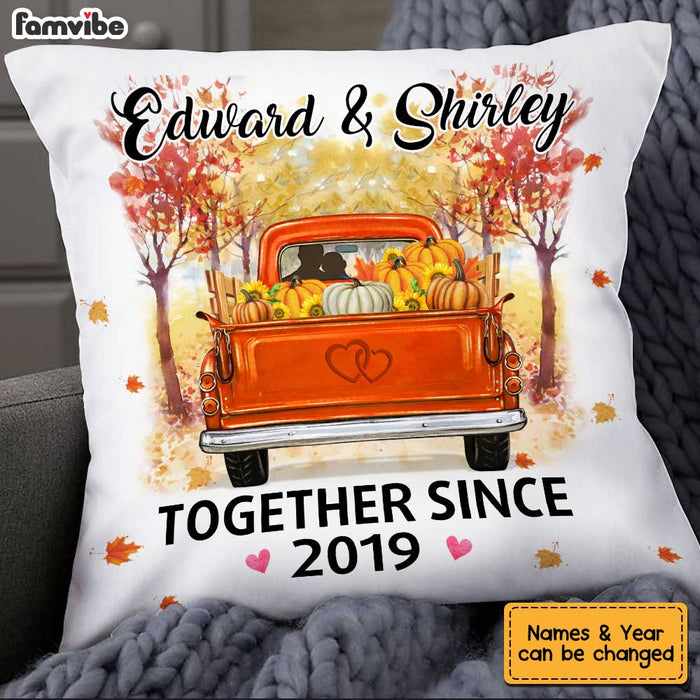 Personalized Couple Fall Together Since Pillow OB11 32O34 1