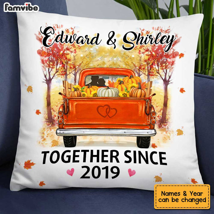 Personalized Couple Fall Together Since Pillow OB11 32O34 1