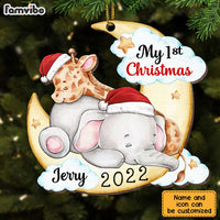 Personalized Animal Baby First Christmas Ornament OB43 32O28 thumb 1
