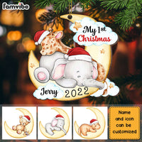 Personalized Animal Baby First Christmas Ornament OB43 32O28 thumb 1